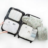 Personality 7PCS/Set High Quality Travel accessories kit Mesh storage Packing Cube for Clothing