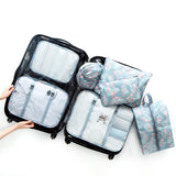 Personality 7PCS/Set High Quality Travel accessories kit Mesh storage Packing Cube for Clothing