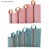 Popular 4pcs/Set Organizer Bags for shoes Clothes Travel Luggage Packing Mesh Pouch Organizer