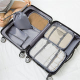 RUPUTIN 7PCS/Set Travel Mesh Bag In Suitcase Luggage Organizer Packing Cube High Quality Clothes