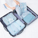 RUPUTIN 7PCS/Set Travel Mesh Bag In Suitcase Luggage Organizer Packing Cube High Quality Clothes