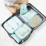 RUPUTIN 7PCS/Set Travel Mesh Bag In Suitcase Luggage Organizer Packing Cube High Quality Clothes