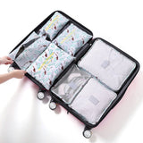 RUPUTIN 7Pcs/set Trip Luggage Organizer Clothes Finishing Kit Storage Bag Cosmetic toiletrie