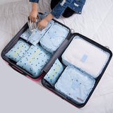 RUPUTIN 7Pcs/set Trip Luggage Organizer Clothes Finishing Kit Storage Bag Cosmetic toiletrie