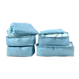 RUPUTIN New 6PCS/Set High Quality Cloth Waterproof Travel Mesh Bag In Bag Luggage Organizer Packing