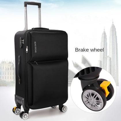 Suitcase Oxford Cloth Luggage Travel Bag Men Rolling Universal Wheel Carry on Travel Suitcase Bag Women Password Trolley Case