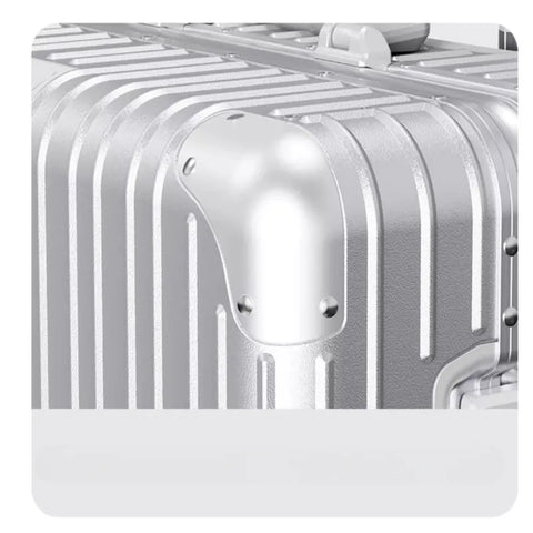 100% Aluminum-Magnesium Alloy Trolley Case Luggage Boarding Suitcases With Wheels Free Shipping 20 24 26 29 Inch Promotion