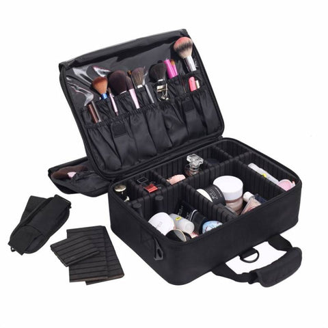 SAFEBET New Four-layer Cosmetic Bag Women Beauty Makeup Storage Bag Can Set luggage Travel