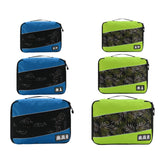 Soperwillton Men Women Travel Bag Male Female 210D Polyester 3 4 6 8 Pieces Packing Cubes Travel