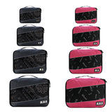 Soperwillton Men Women Travel Bag Male Female 210D Polyester 3 4 6 8 Pieces Packing Cubes Travel