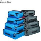 Soperwillton Travel Totes Packing Cubes Travel Bags Set 4 Pieces 8 Pieces Travel Luggage Bag