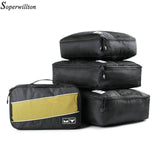 Soperwillton Travel Totes Packing Cubes Travel Bags Set 4 Pieces 8 Pieces Travel Luggage Bag