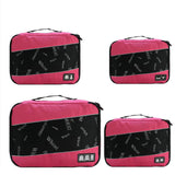 Soperwillton Women Travel Bag Packing Cubes Set Bag Female 210D Polyester Packing Cubes Travel
