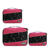 Soperwillton Women Travel Bag Packing Cubes Set Bag Female 210D Polyester Packing Cubes Travel