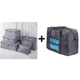 Travel Bags Set Women Luggage Travel Bag Large Capacity Packing Cubes Organizer Nylon Folding