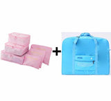Travel Bags Set Women Luggage Travel Bag Large Capacity Packing Cubes Organizer Nylon Folding