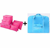 Travel Bags Set Women Luggage Travel Bag Large Capacity Packing Cubes Organizer Nylon Folding