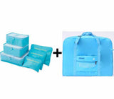 Travel Bags Set Women Luggage Travel Bag Large Capacity Packing Cubes Organizer Nylon Folding