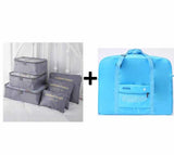 Travel Bags Set Women Luggage Travel Bag Large Capacity Packing Cubes Organizer Nylon Folding