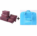 Travel Bags Set Women Luggage Travel Bag Large Capacity Packing Cubes Organizer Nylon Folding