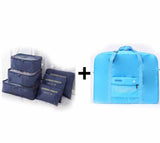 Travel Bags Set Women Luggage Travel Bag Large Capacity Packing Cubes Organizer Nylon Folding