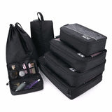Travel Luggage Bag Organizer Packing Cubes Set Breathable Mesh Waterproof Packing Duffle Bag
