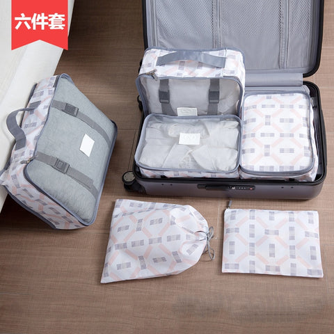 Travel Organizer Waterproof Luggage Storage Bag Set 6 PCS/Lot Shoe Packing Bag