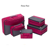 Ufine 5 Set Travel Luggage Organizer-Double Sided Carryon Lightweight Packing Cubes Storage Bags