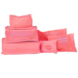 WENYUJH 6Pcs/set Travel Organizer Make Up Functional Bag Clothing Luggage Packing Cubes Travel
