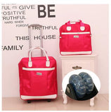 Women travel bags wheels Travel trolley bags sets travel handbag Nylon large capacity Travel