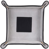 Royce Leather Luxury Suede Lined Catchall Valet Tray