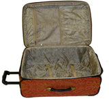 American Flyer Paisely Gold 4 Piece Luggage Set