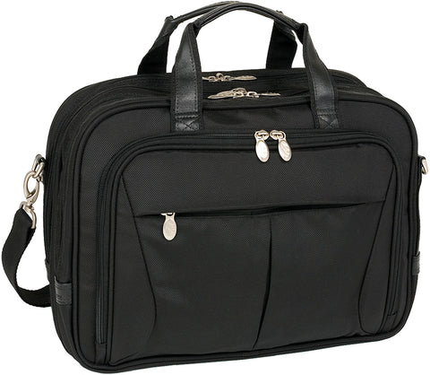 McKlein R Series Pearson Nylon Expandable Dbl Compartment Briefcase
