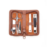 Royce Leather Executive Chrome Plated Mini Manicure Kit