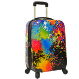 Traveler's Choice Paint Splatter 2 Piece Hardside Expandable Luggage Set