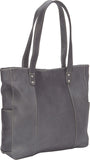 LeDonne Leather Double Strap Rivet Tote
