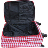 American Flyer Houndstooth 5pc Spinner Luggage Set
