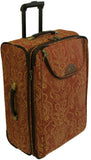 American Flyer Paisely Gold 4 Piece Luggage Set