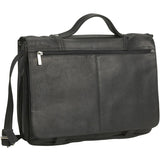 David King Expandable Leather Briefcase