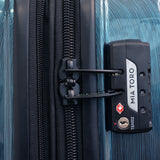 Mia Toro Spazzolato Lucido Hardside Spinner 3 Piece Set 