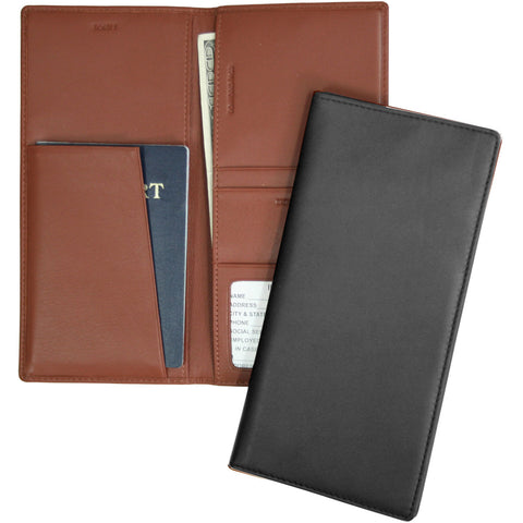 Royce Leather RFID Passport Ticket Organizer