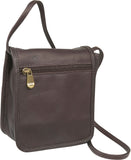 LeDonne Leather Flap Over Mini Crossbody Bag