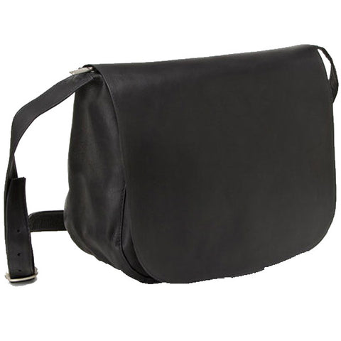 LeDonne Leather Classic Full Flap Shoulder Bag