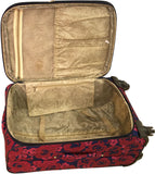 American Flyer Red Rose 5 Piece Spinner Luggage Set