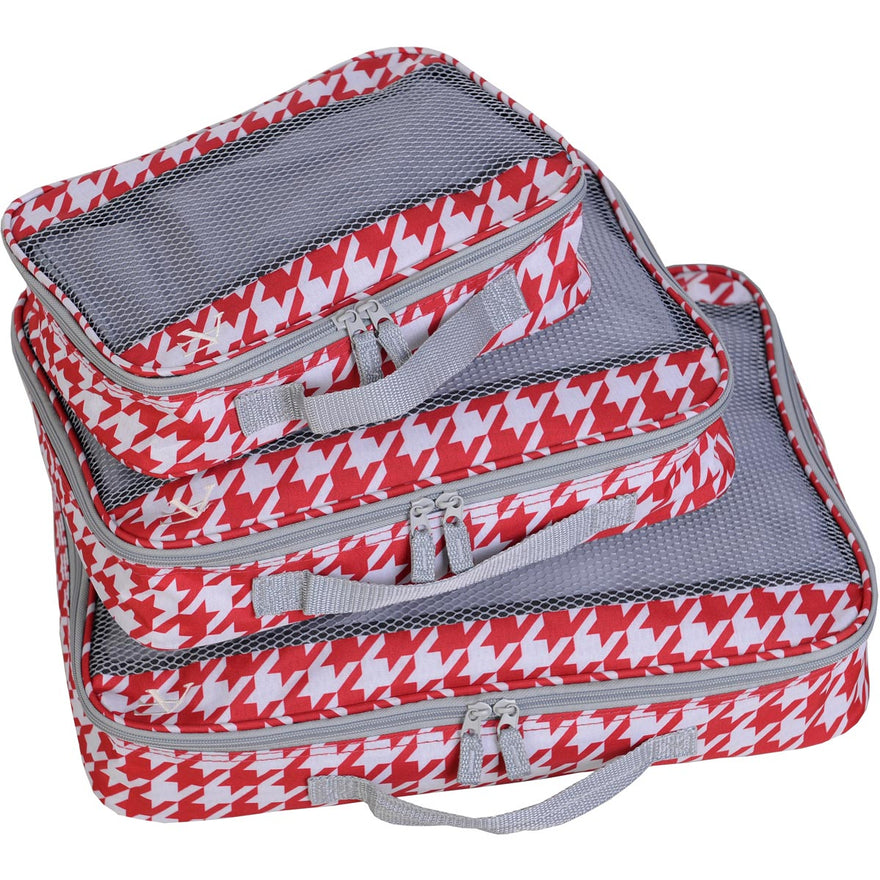 American Flyer Houndstooth 3pc Packing Cube Set
