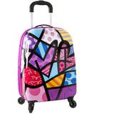 Britto for Kids Purple Hearts Tween Spinner - Luggage Factory