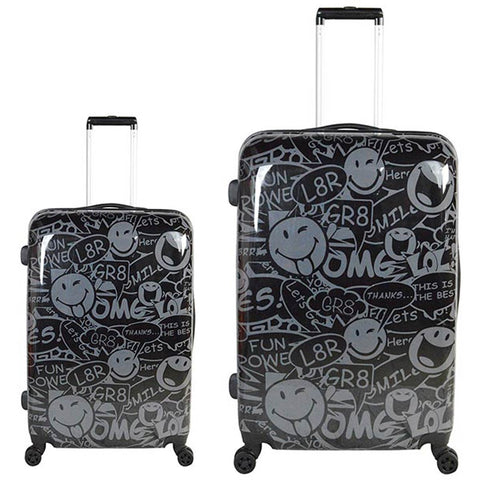 ATM Luggage Smiley World Stealth 2pc Set