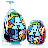 Britto for Kids Blue Dog Luggage and Backpack Set