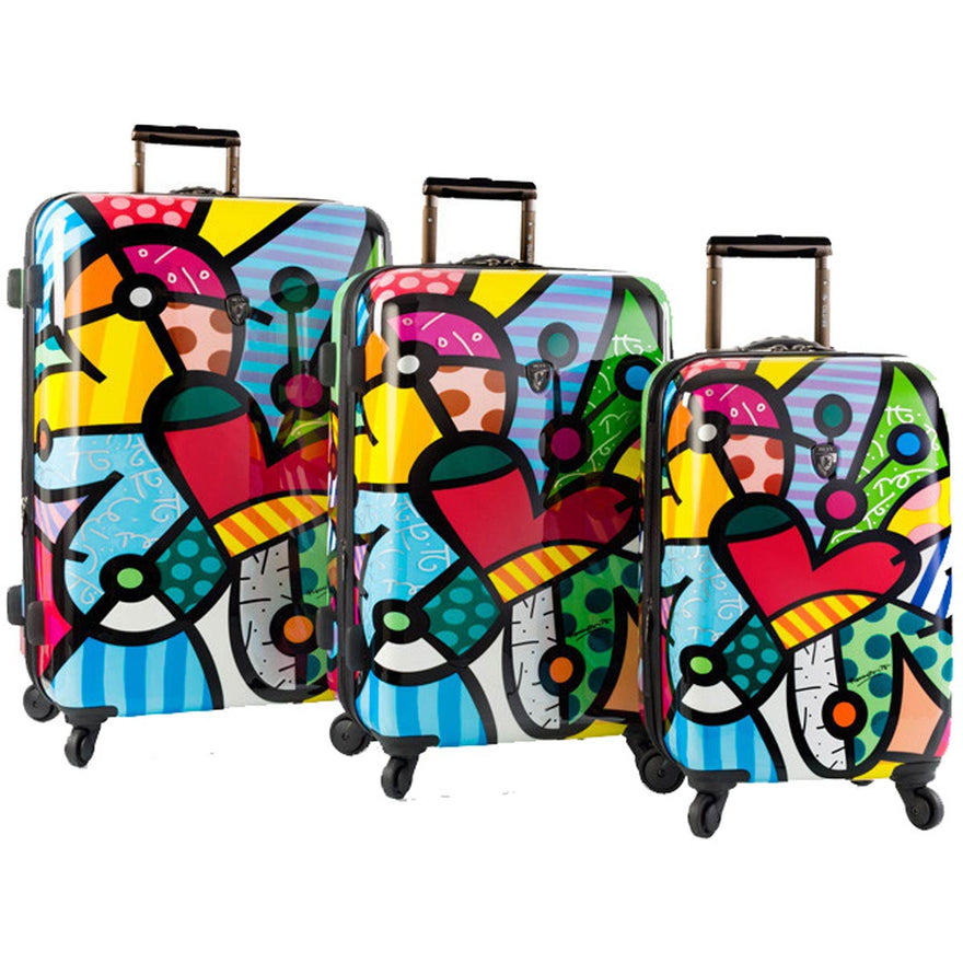 Britto Butterfly Love 3 Piece Expandable Spinner Set