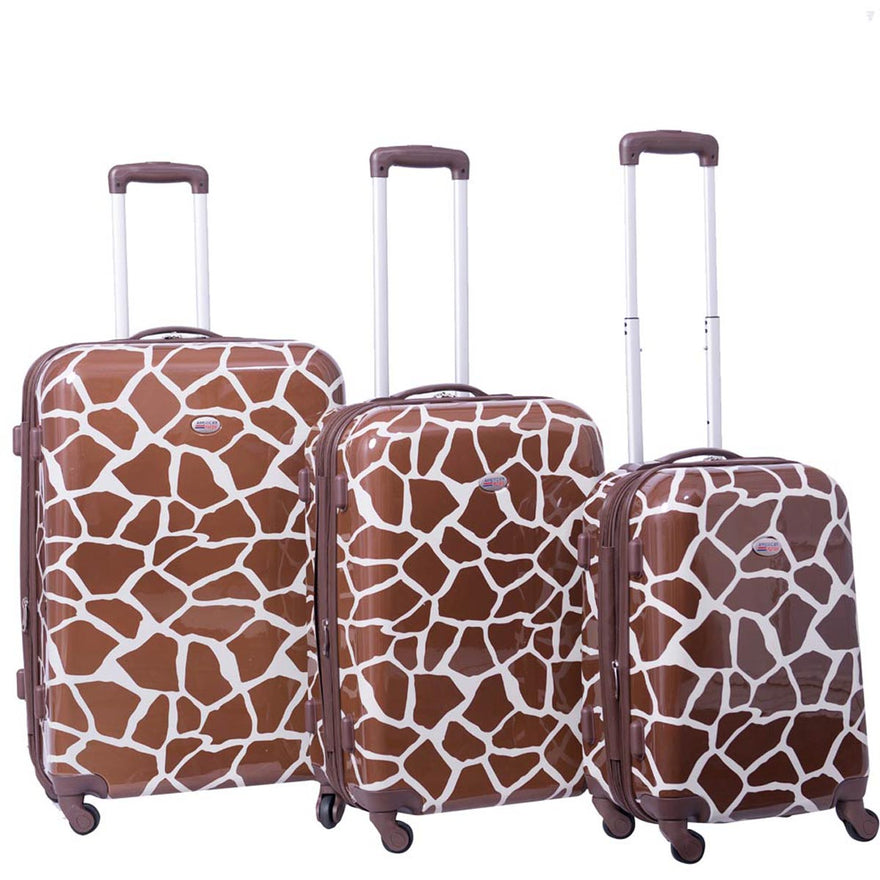 American Flyer Giraffe 3pc Hardside Spinner Set